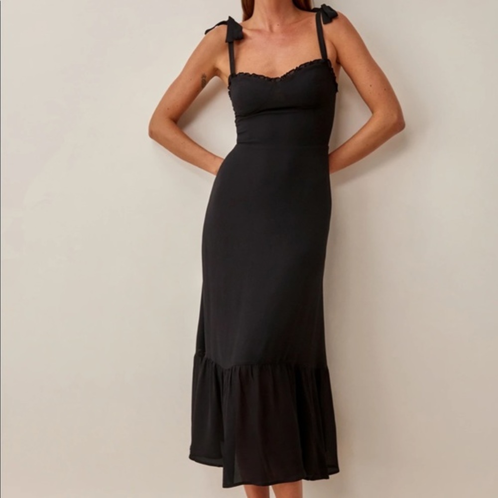 “❤️ Sale” Reformation Nikita Dress in Black - Picture 2 of 7
